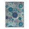 World Rug Gallery Modern Floral Circles Flatweave Indoor/Outdoor Area Rug 5' X 7' Blue 9015BLUE5X7 - alternate 3